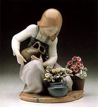 Watering the Flowers Lladro