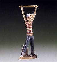 Item #01005289 - Little Leaguer Exercise Lladro