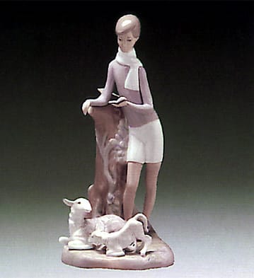 Boy with Lambs