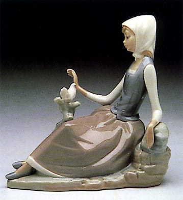 Shepherdess with Dove