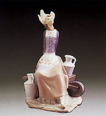 Milkmaid w/Wheelbarrow