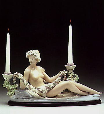 Female Candelabra Lladro - 01005227 - Functional Lladro Figurines