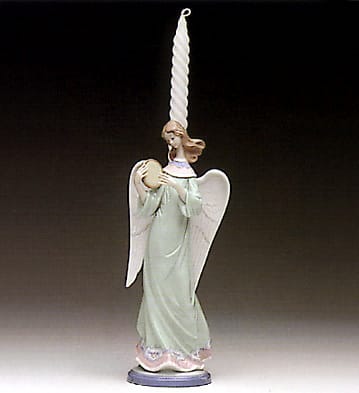 Angel with Tambourine Candleholder Lladró