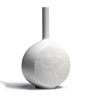 Canvas Vase Flower Twig (White) Lladró
