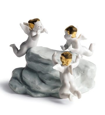 Earth - Cherubs On Small Light Turq. Earth