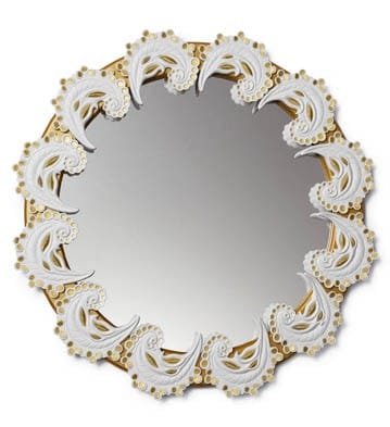SPIRAL MIRROR (WHITE / GOLD) Lladró