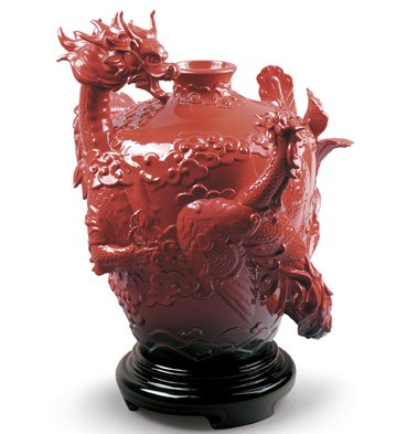 Dragon & Phoenix Vase