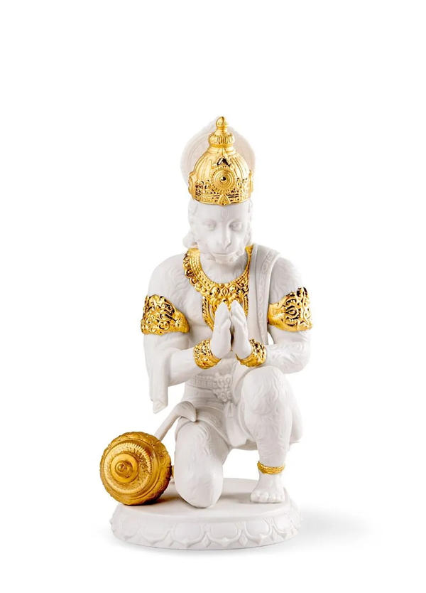 Hanuman Sculpture (Golden Luster)