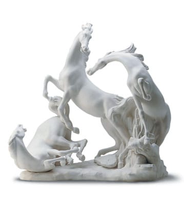 Horse's Group in White