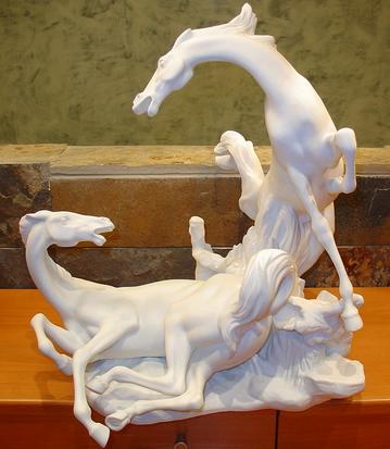 Playful Horses (White)