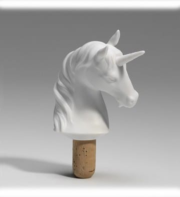 Bacchus Bottle Stopper Unicorn (White)