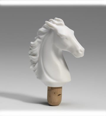 Bacchus Bottle Stopper Horse (White)