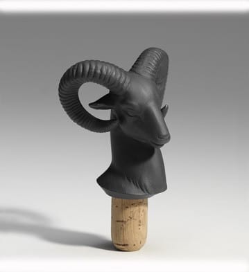 Bacchus Bottle Stopper Ram (Black)