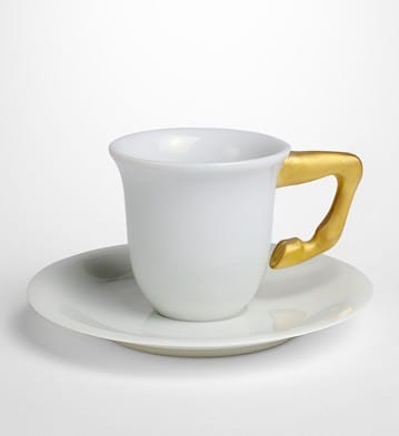 Ascot Coffee Cups+Saucers Gilded (Set For 2)