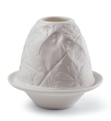 Lithophane Parrots on Saucer
