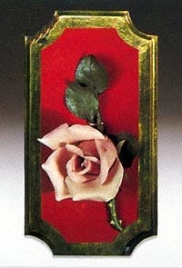 Small rose on Plaque