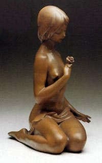Nude with Rose