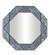 Eight Sided Mirror (Blue)