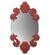 OVAL MIRROR WITHOUT FRAME (RED)