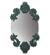 OVAL MIRROR WITHOUT FRAME (GREEN)