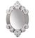 OVAL MIRROR (WHITE / SILVER)