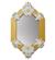 EIGHT SIDED MIRROR (WHITE / GOLD)