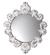 ROUND MIRROR SMALL (WHITE / SILVER)