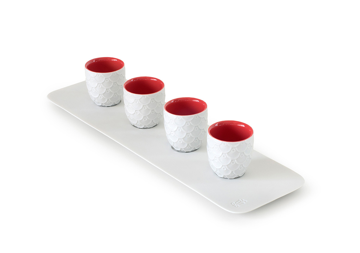 Chinese Dragon Dish Set (4)